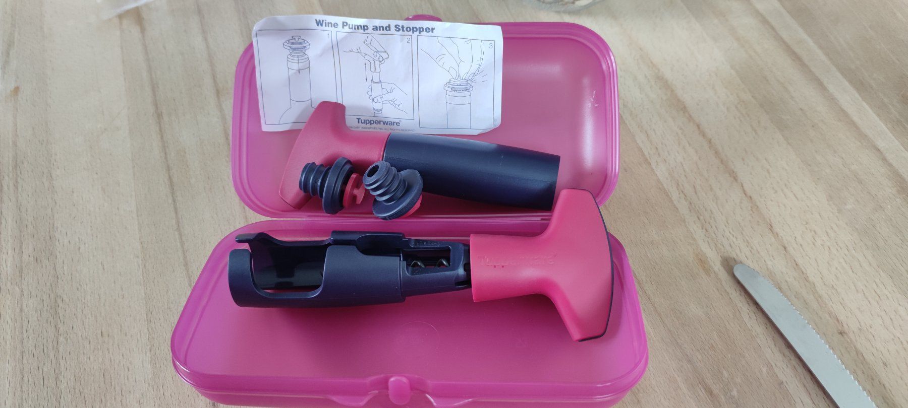 Apribottiglie & Tappi per chiusura: Tupper Weinset – Nuovo e nell'imballaggio originale da Schweizersholz venduto da fuchs06