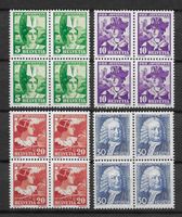 1934: Pro Juventute Viererblock Serie Nr.J69--72 **