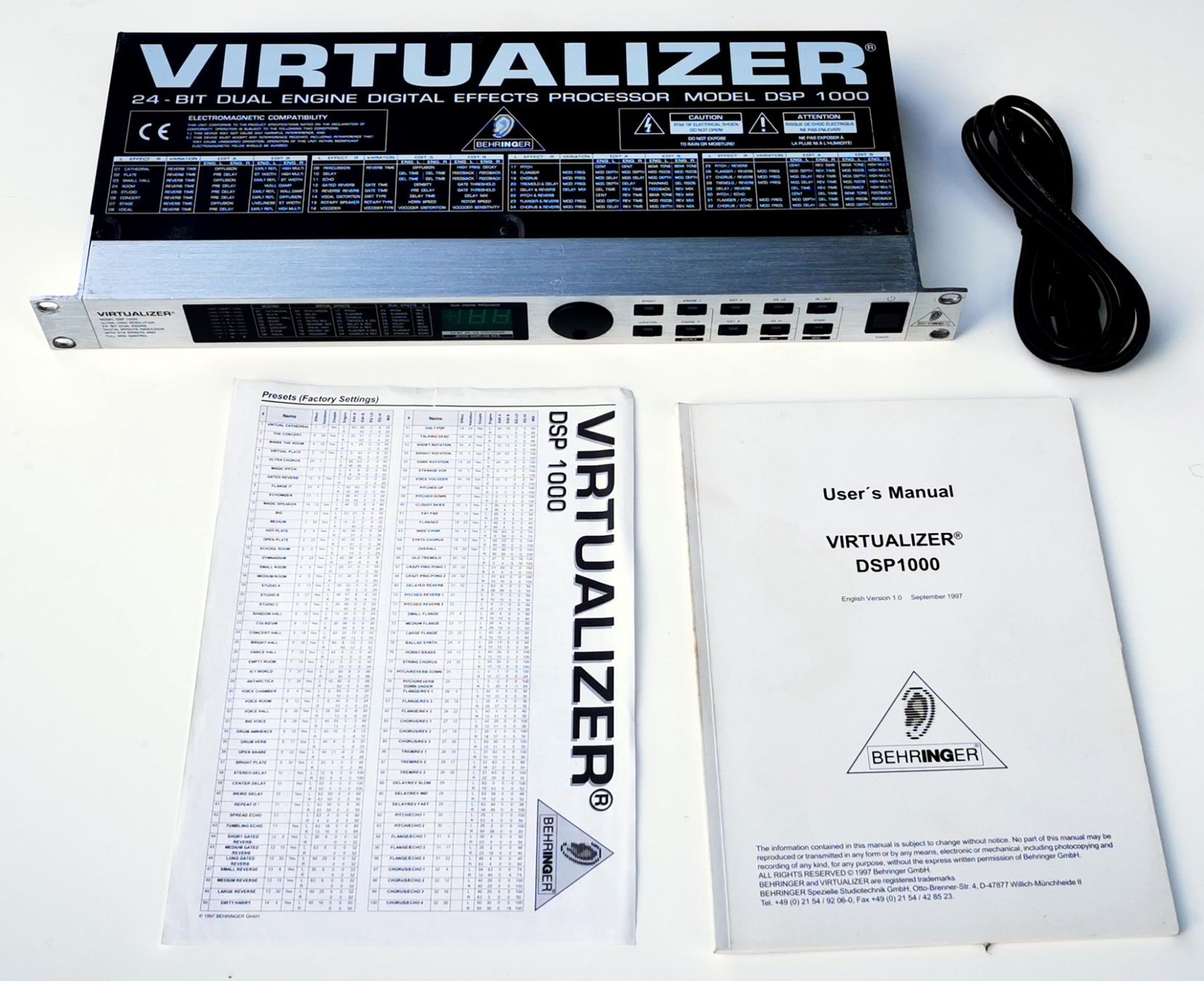 Behringer Equalizer: Behringer Virtualizer DSP 1000 Effekt Prozessor – Gebraucht aus Wohlen AG von Sreichmuth 1