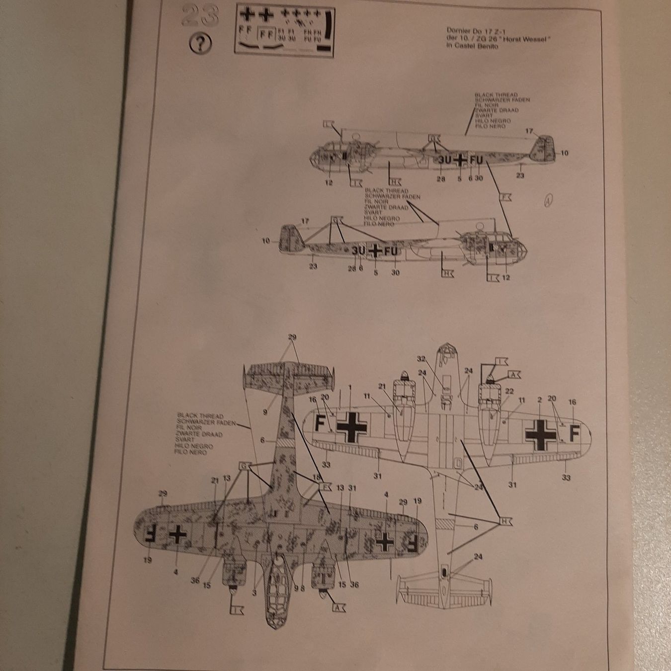 Revell Kit di modellismo & Modellini statici: 3602 ... Dornier Do 17 Z ... Revell 04337 – Usato da Bonstetten venduto da Benibanny59 2