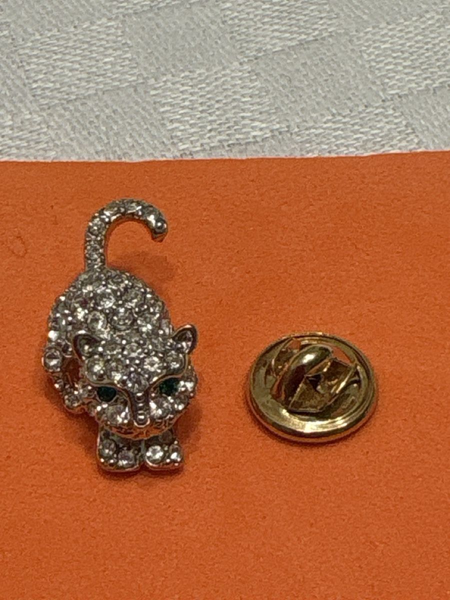 Spille & Fermagli: Vintage Strass-Katze-Pin – Nuovo (secondo la descrizione) da Gattikon venduto da mo.suter 1
