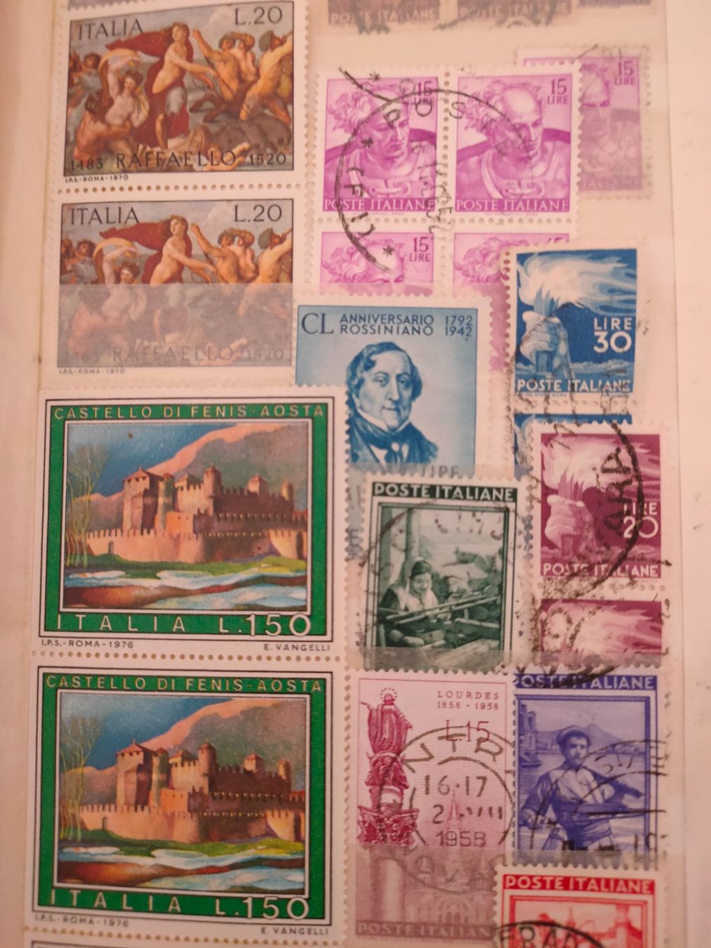 Alle Briefmarken: Briefmarkensammlung Italien, – Gebraucht aus matten b. interlaken von jfran17 2