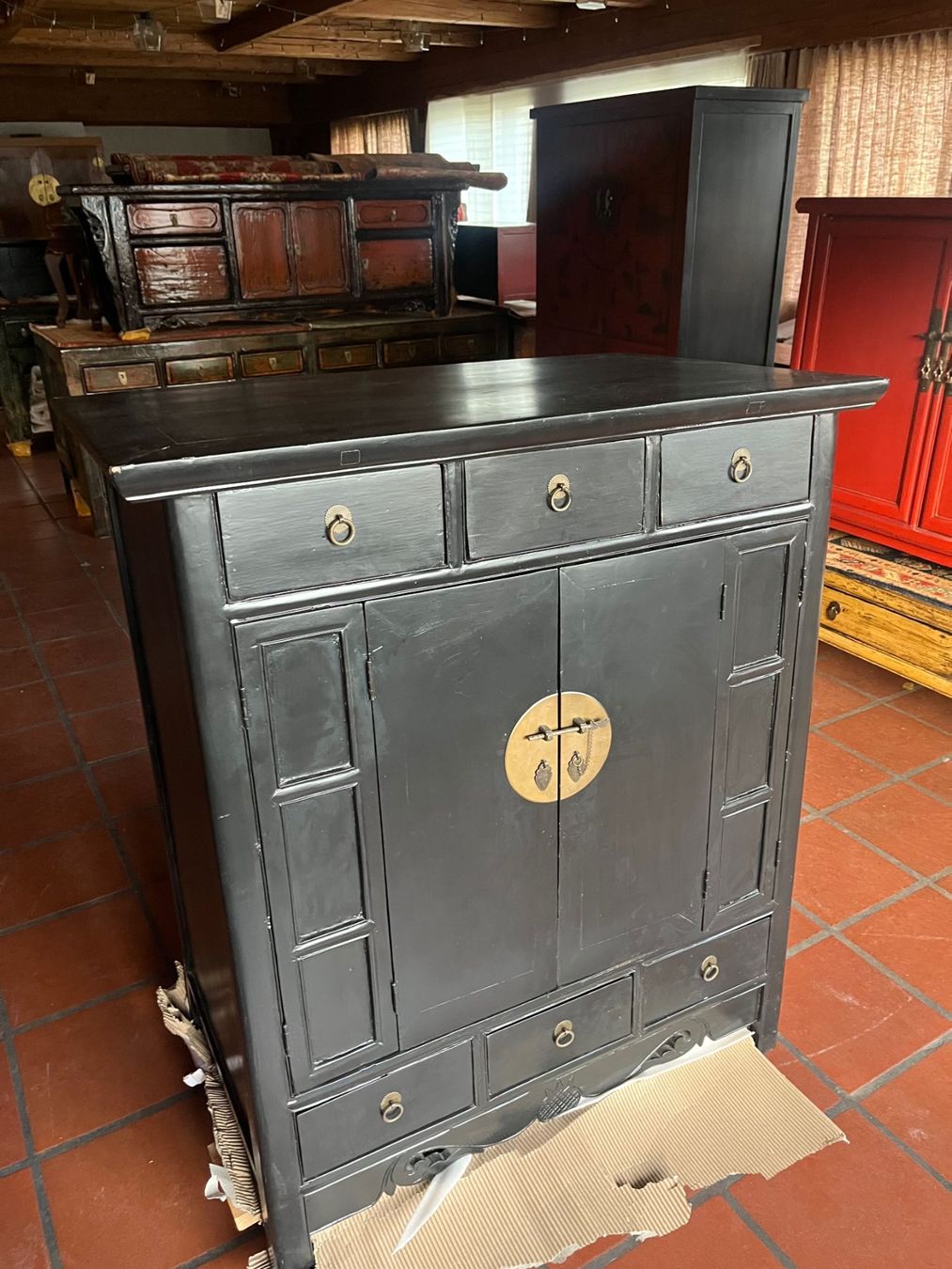 Kommoden: Asiatischer Schrank, Sideboard, Kommode, schwarz – Neu (gemäss Beschreibung) aus Cham von mjg1901 1
