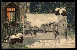 Passepartout-AK St. Gallen, Marktplatz