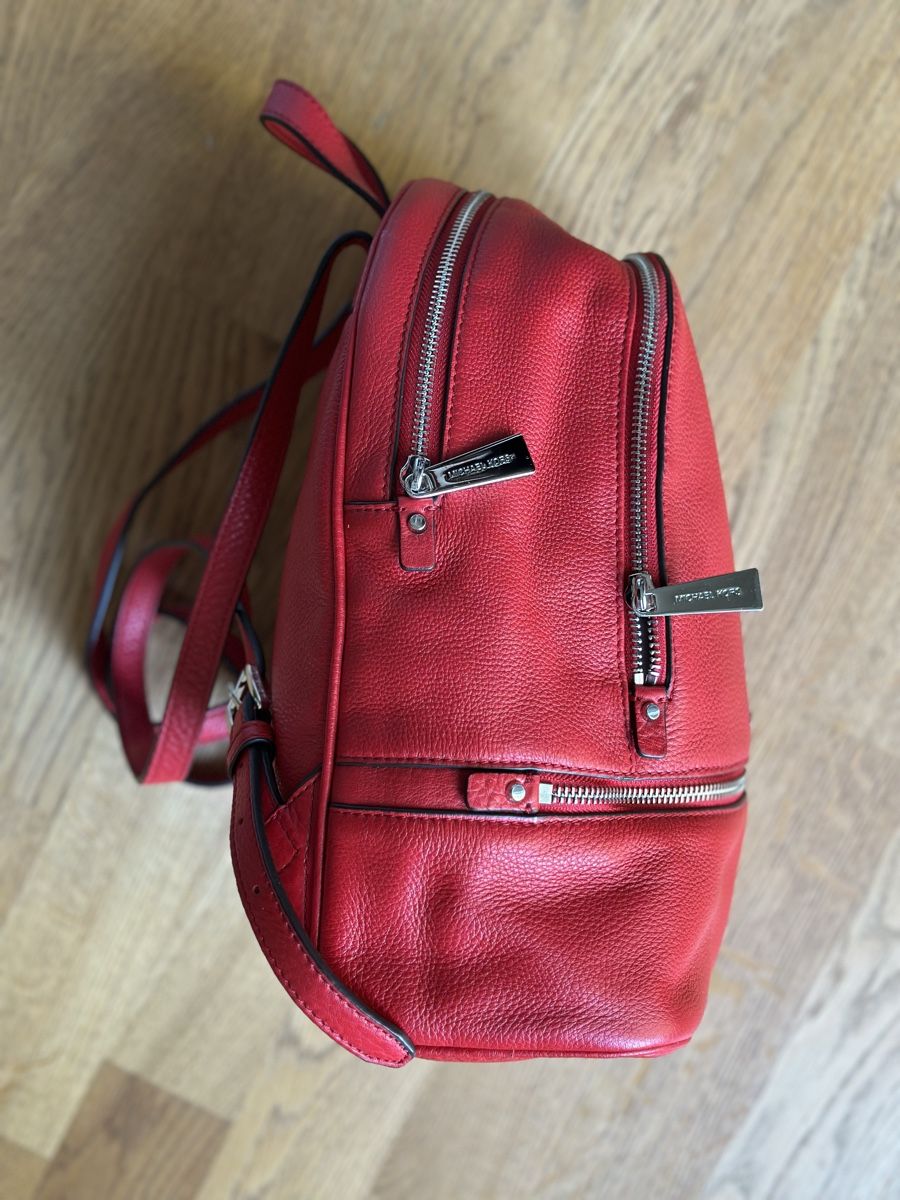 Michael Kors Zaini: Michael Kors Rucksack, Leder rot – Nuovo (secondo la descrizione) da Basel venduto da FatmaCan52 4