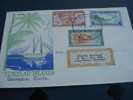 Brief Satz Tokelau Islands, 1948, gelaufen