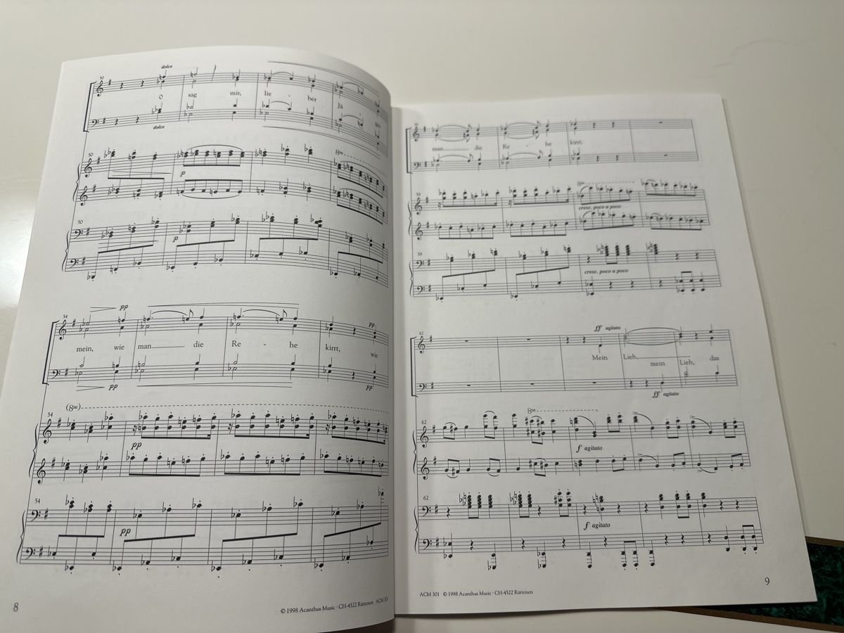 Bücher: Hans Huber Vokalquartett op. 52 Noten – Gebraucht aus Wald ZH von Martin79 4