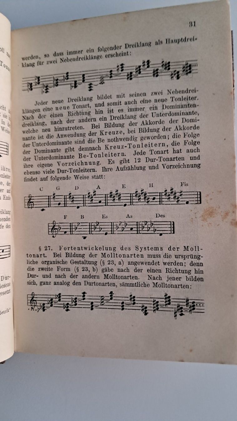 Libri: Antikes "Handbüchlein der Harmonielehre" 1880, B.Widmann – Usato da Uster venduto da Paeti7 4
