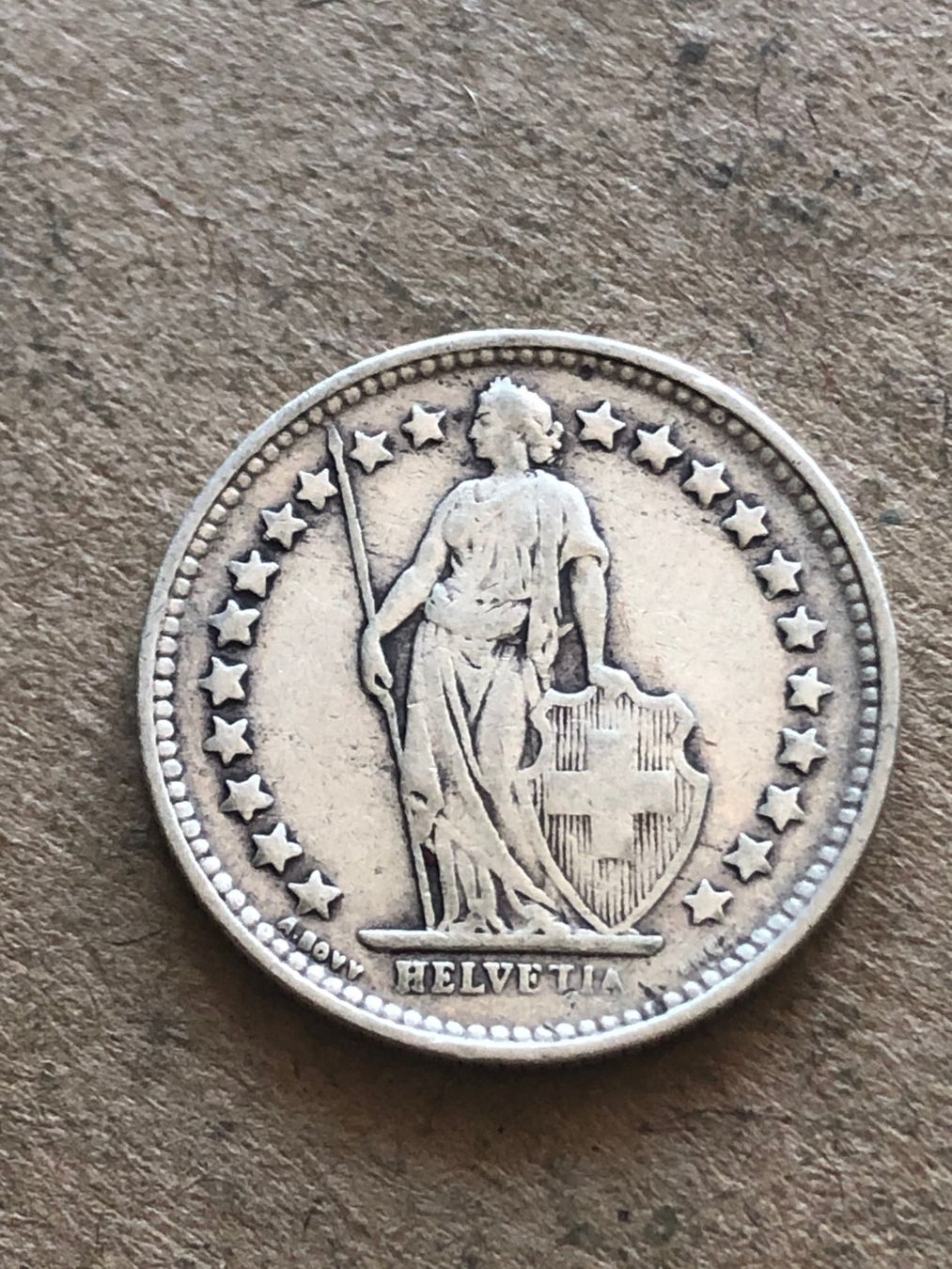 Alle Münzen: 50 Rp. 1928 – Gebraucht aus Schötz von Odpa 1