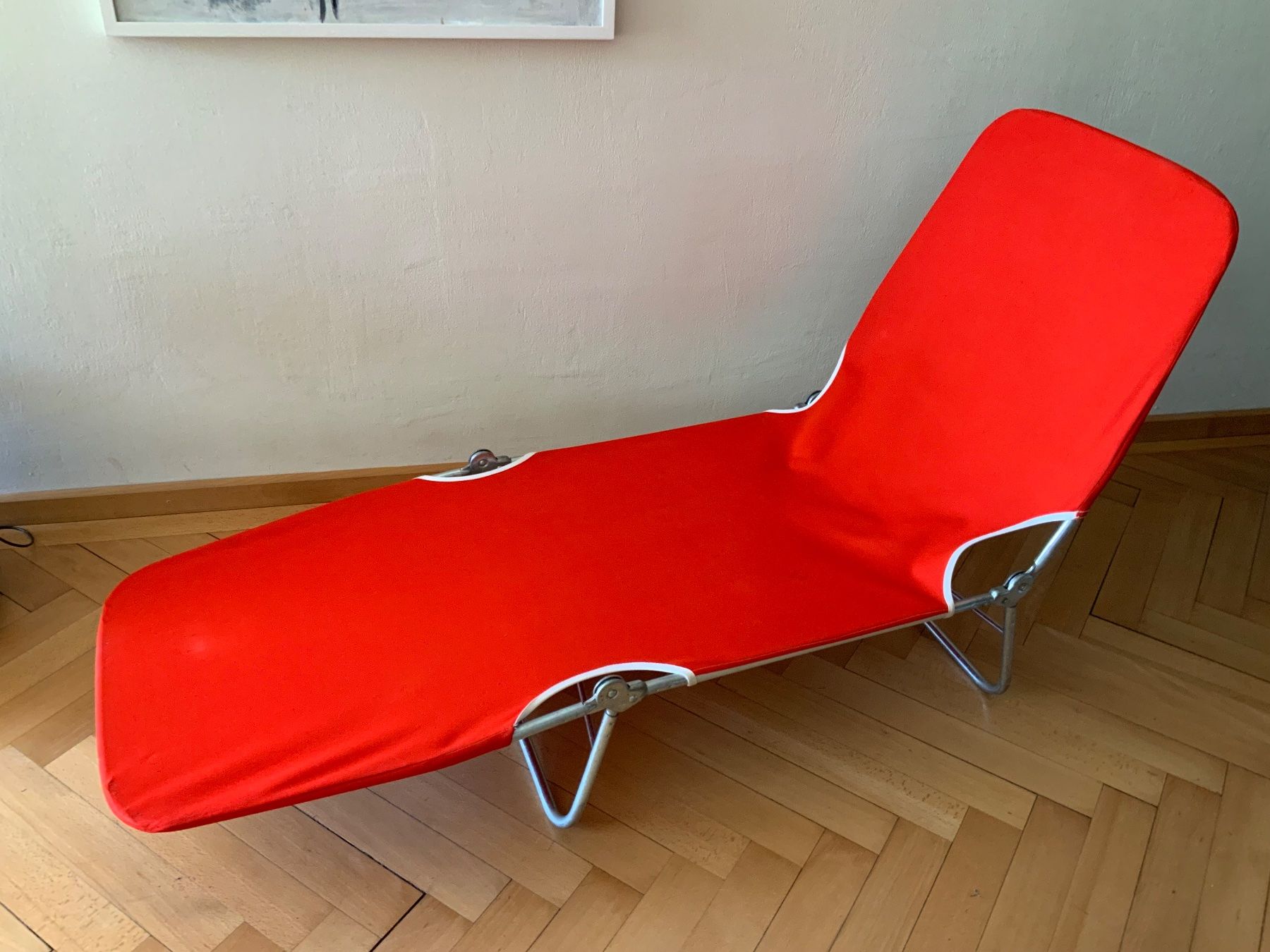 Sedie a sdraio: Rauschenberger Liegestuhl 1970, orange – Usato da Wil SG venduto da Strila