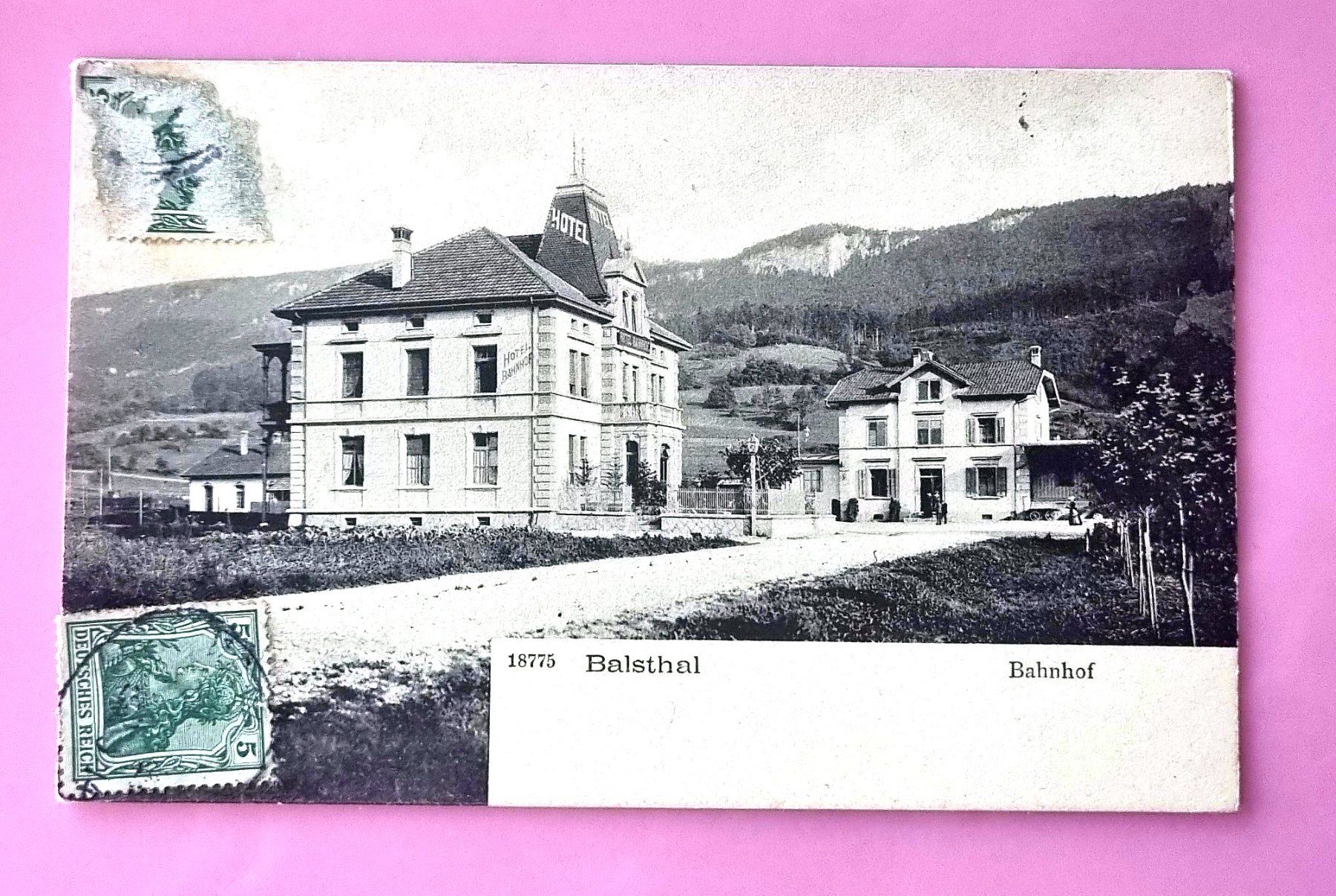 Ansichtskarten: Balsthal - Bahnhof - alte Ansichtskarte – Gebraucht aus Rothrist von RROENK