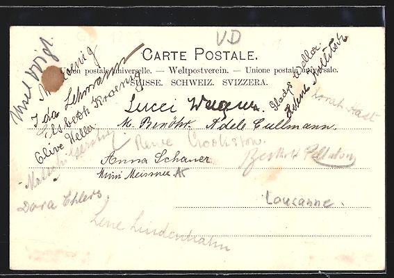 Cartoline postali: La Rosiaz, Das Café Bellevue, Ortsansic – Usato da Berlin venduto da bartko-reher 1