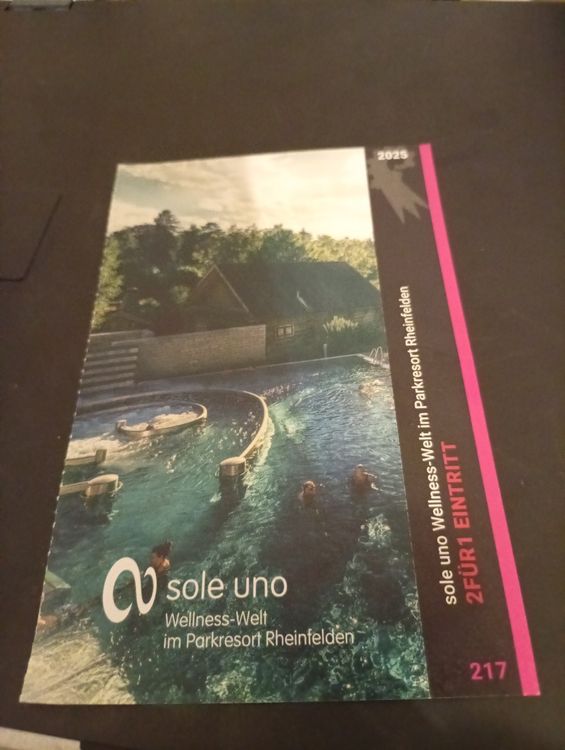 Sole Uno Rheinfelden - 2 für 1 Gutschein - gültig bis 2025! (Neu und ...