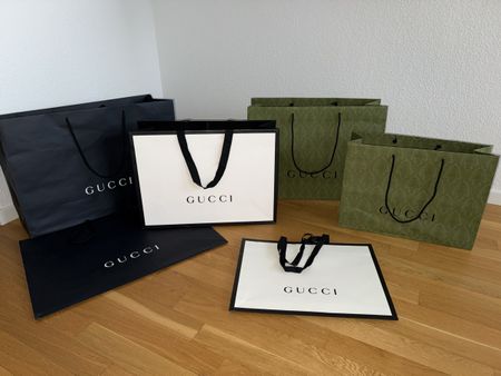 GUCCI PAPIER TRAGETASCHEN 6 STÜCK