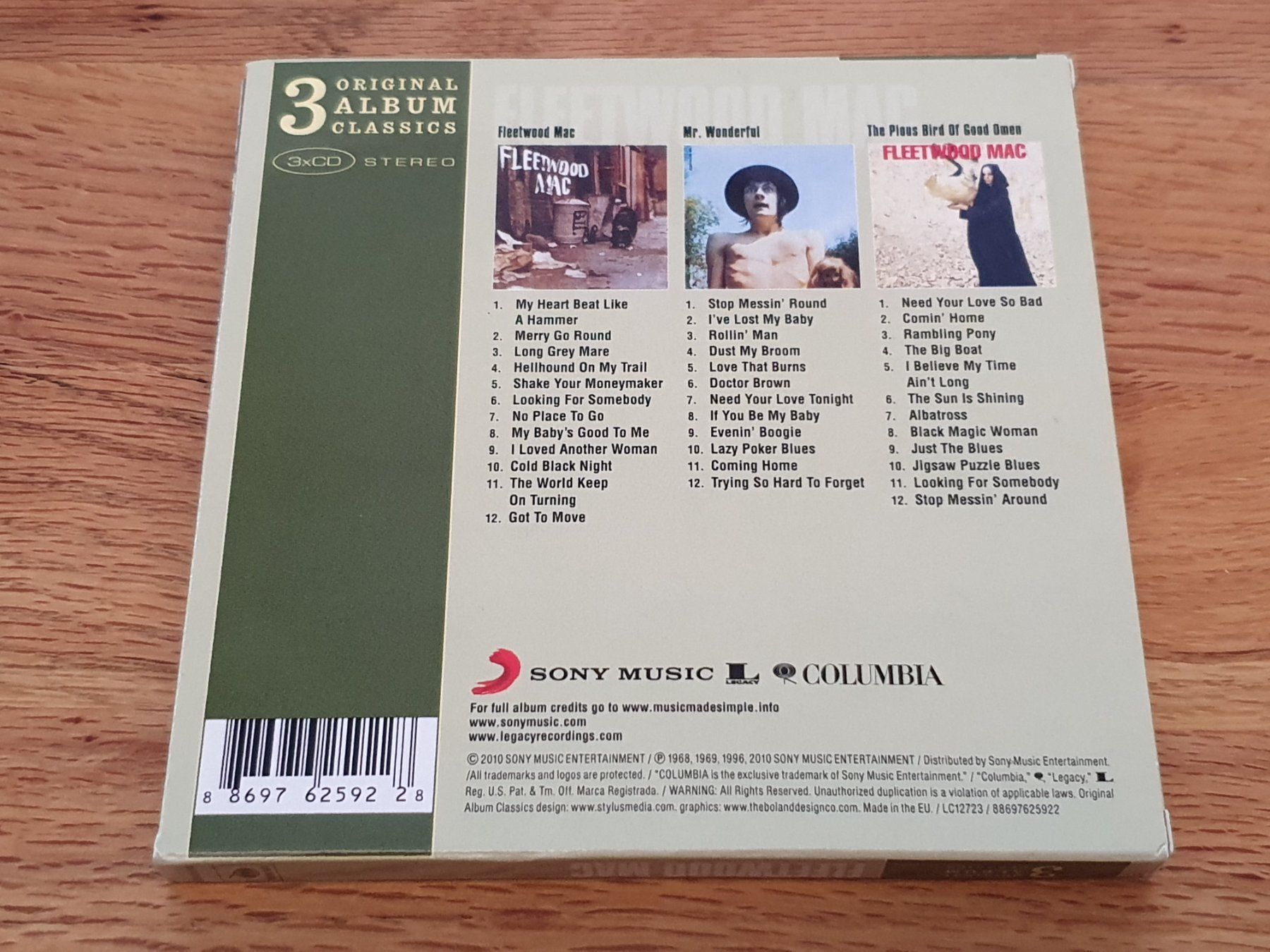 CD: Fleetwood Mac - 3 Original Album Classics - 3 CDs – Usato da Auenstein venduto da Trilos 1