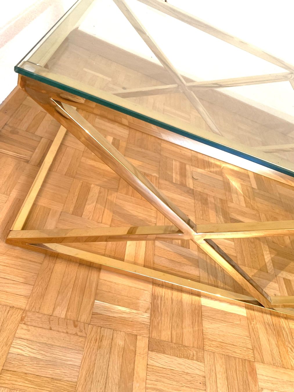 Tables: Table basse avec plateau en verre – Neuf (Voir description) à Neuchâtel par dim_dbm8 2