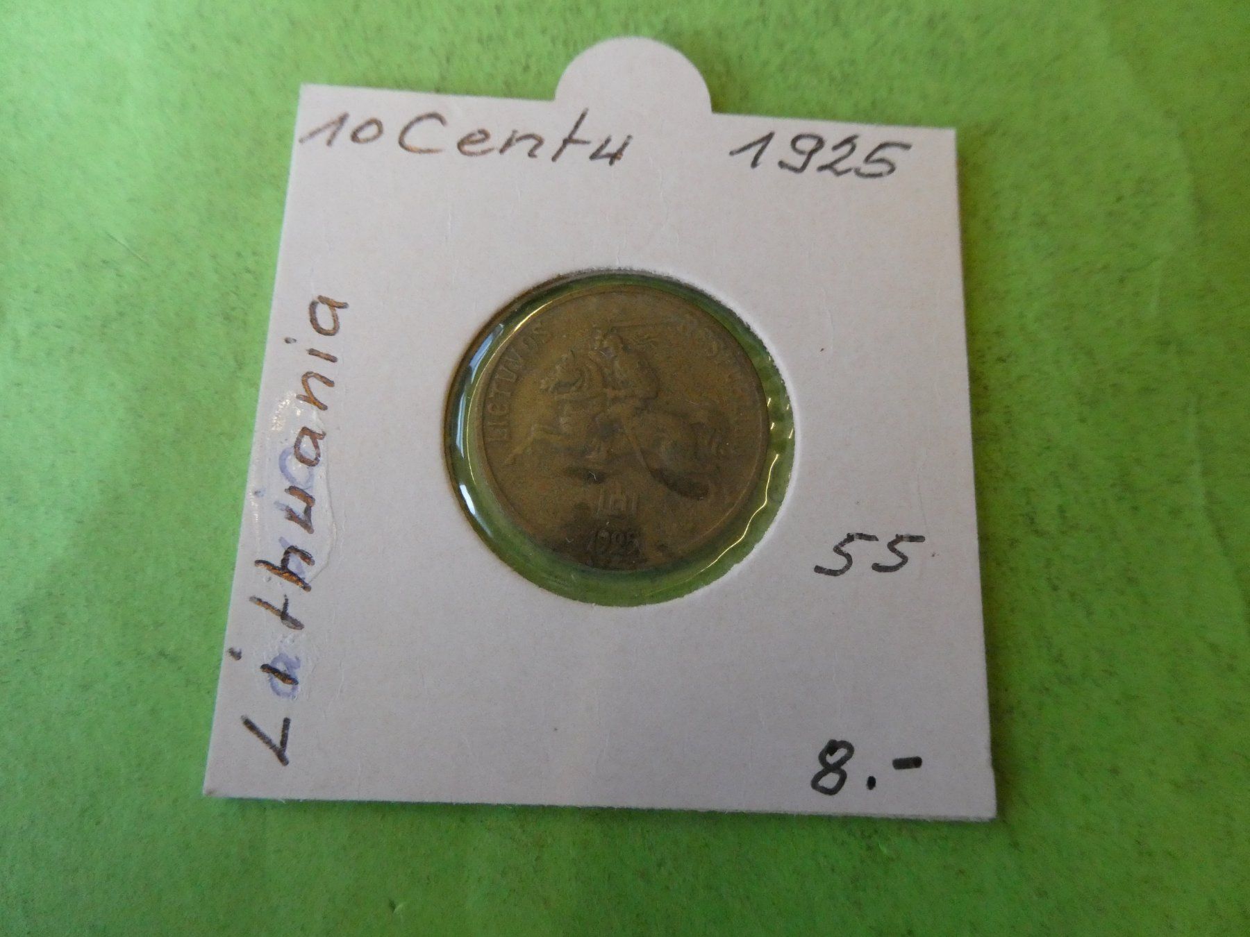 Tutti le monete: Litauen 1925, 10 Centu – Usato da Hinterforst venduto da Rohusri