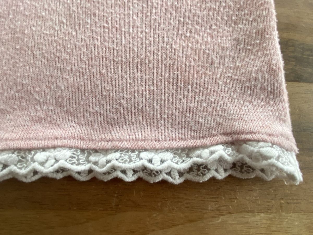 C&A Maglioni & Felpe: weicher Pullover rosa mit Spitze C&A Grösse 158 164 Mädchen – Usato da Horw venduto da dreamsofacid 1