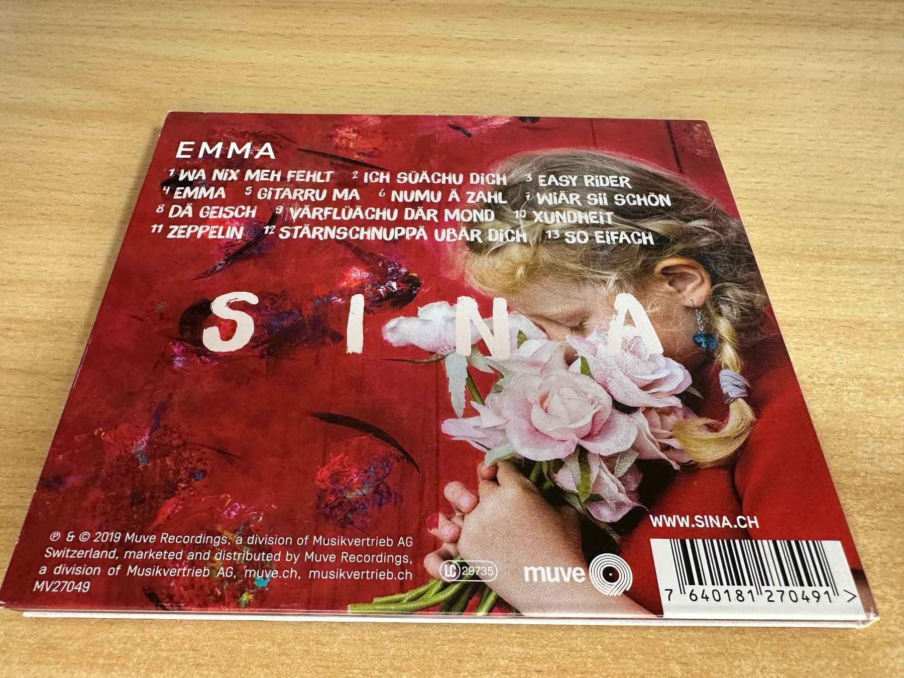 CD: Sina – Emma - Signiert – Usato da Rikon im Tösstal venduto da Alpenmutz 1