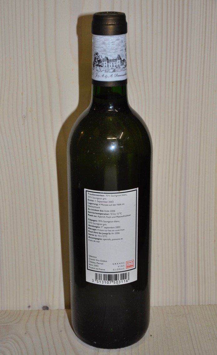 Wein: Chateau Pierrail 2003 – Neu und originalverpackt aus Niederscherli von lama8567 1