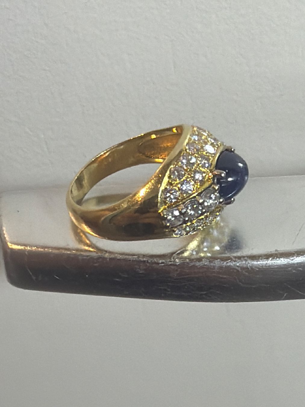 Anelli: 18K Gold-Ring mit Brillanten, schöne Arbeit, SOLID-RAR ! – Usato da Conthey venduto da BETONBOSS 1