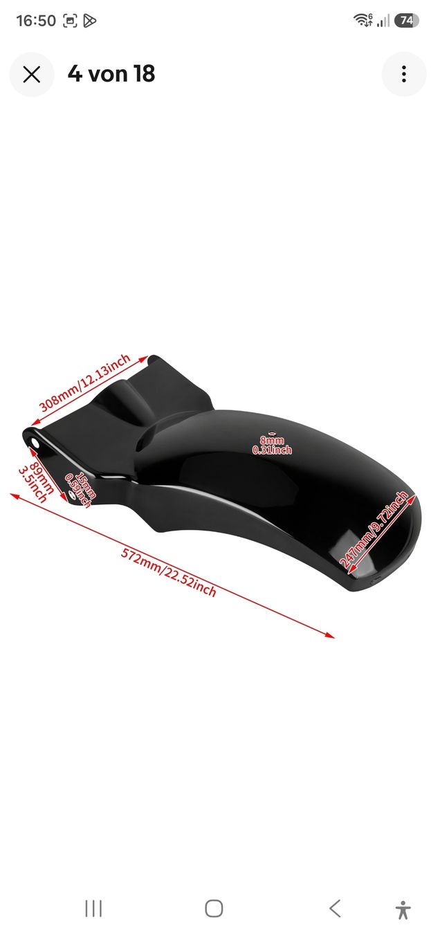 Harley-Davidson Tutti i ricambio per moto: Harley Heckfender Street Bob 2018- – Nuovo e nell'imballaggio originale da Vordemwald venduto da Fredeli1 5