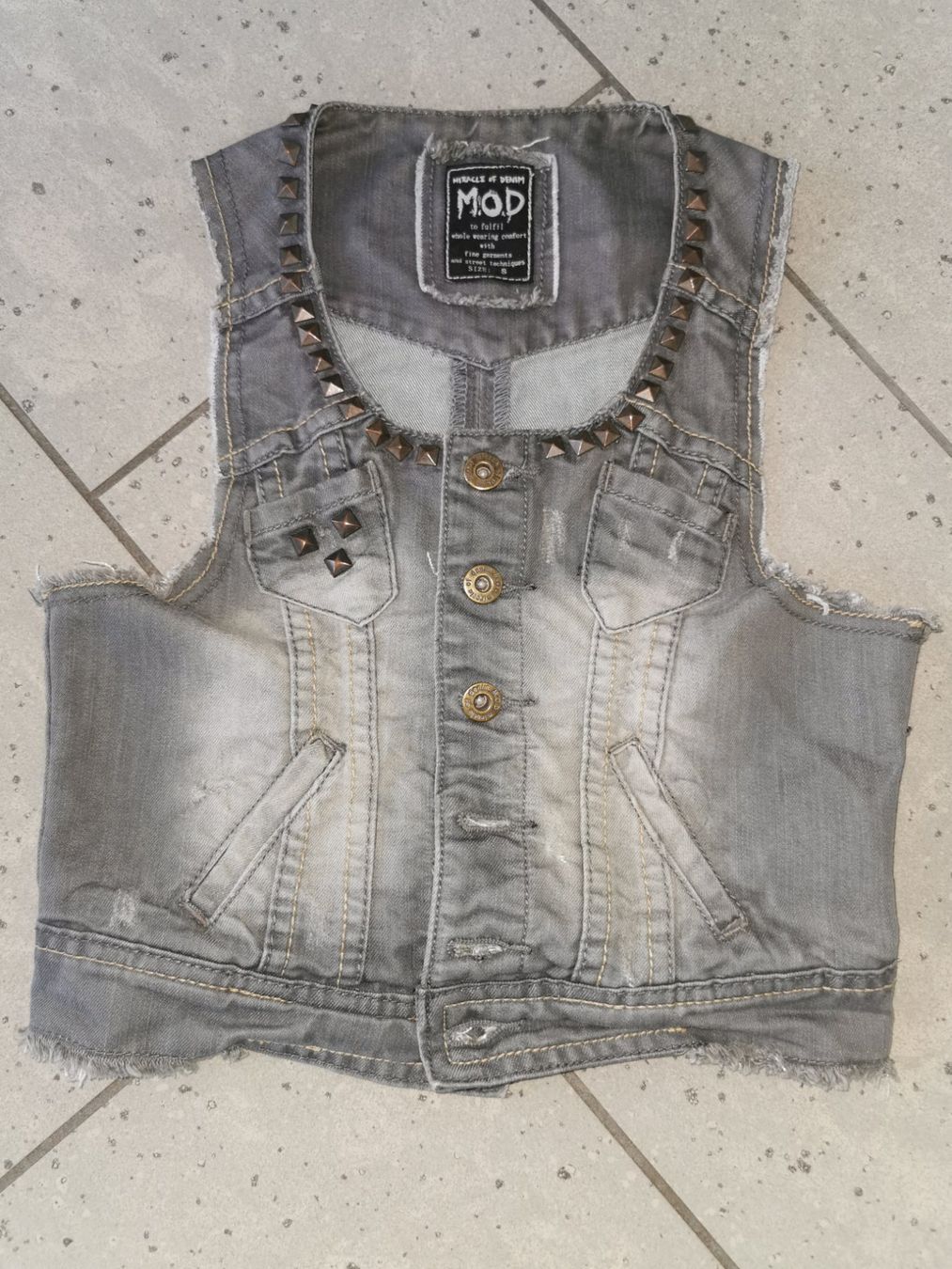Gilets: Graue Weste, Gr. S, M.O.D. – Neuf (Voir description) à Malters par Wahni81