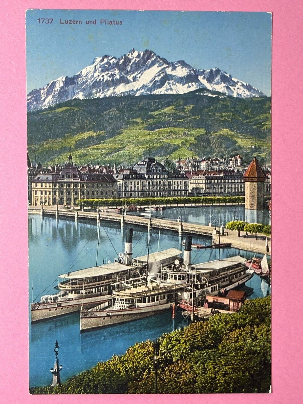 Cartes postales: Luzern und Pilatus – D'occasion à Steg VS par danwer74