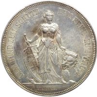 Schweiz 5 Franken Schützentaler 1885 Bern