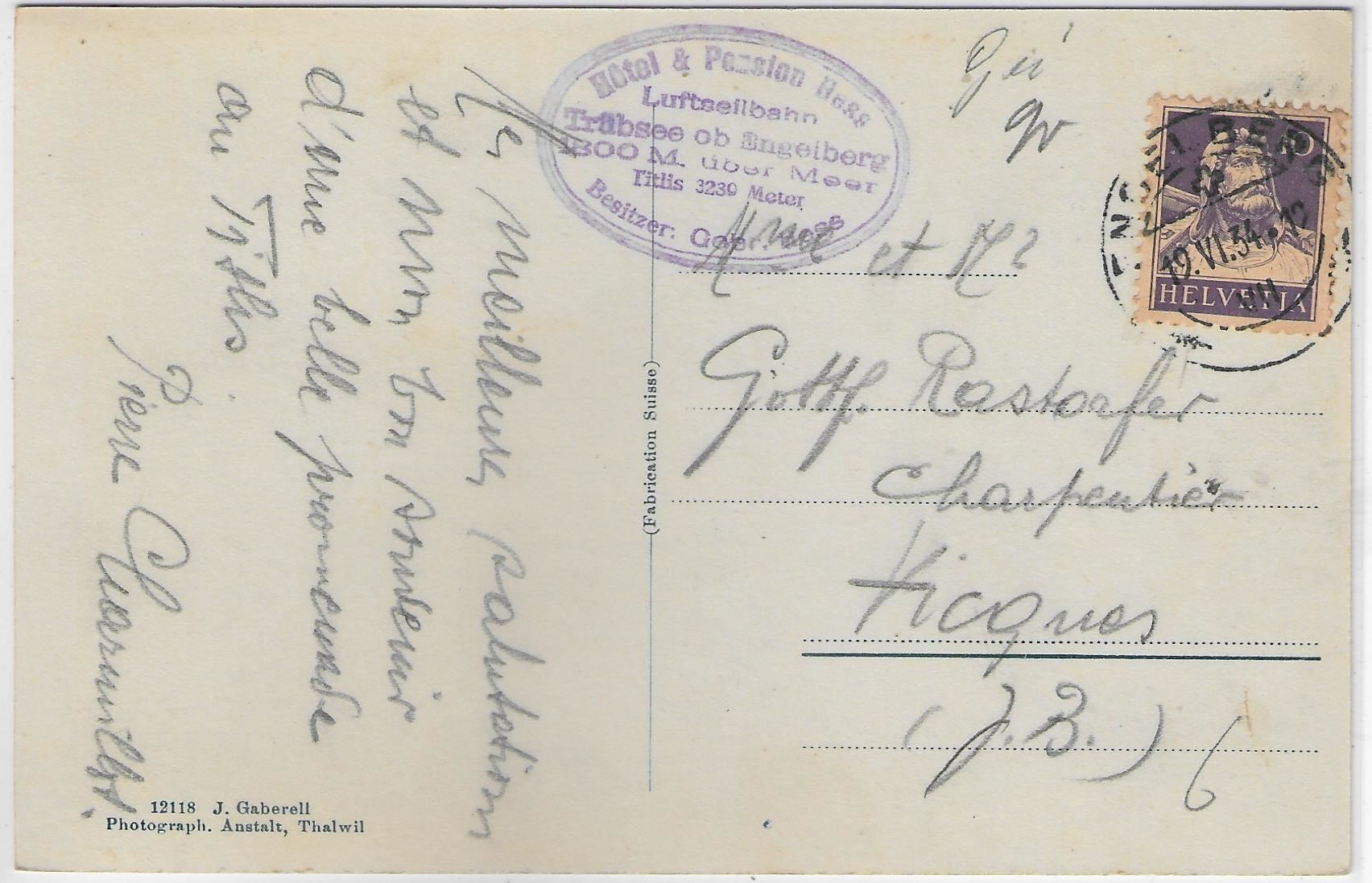 Cartoline postali: Titlisgipfel mit Fleckistock – Usato da Ettingen venduto da Kartenplanet 1