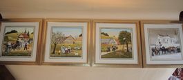 Quadrologie Orig. Appenzeller Malerei Bild Zyklus Sig Schmid