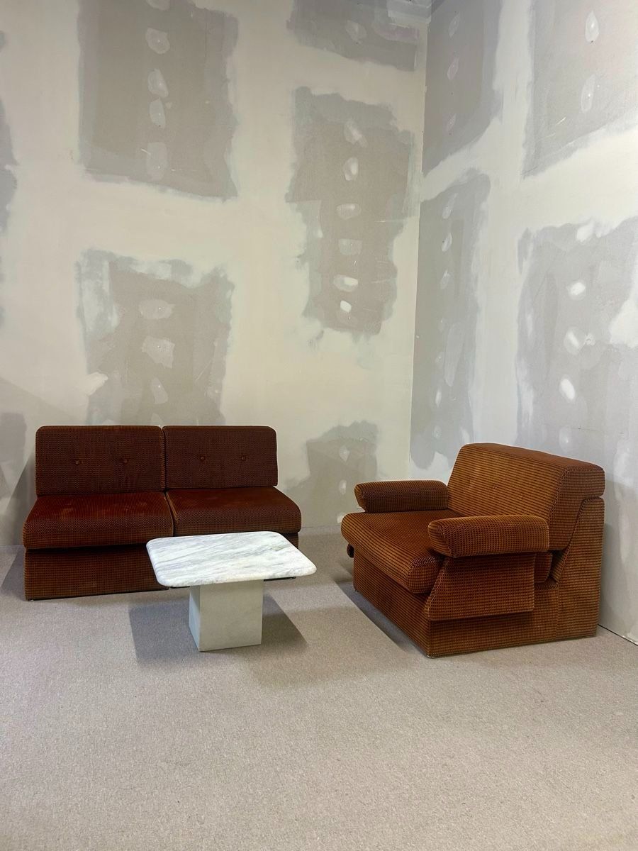 Divani: Retro cord modular Sofa aus den 70er Jahren – Usato da Rickenbach ZH venduto da Insider-Boerse