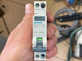 Siemens RCBO FILS C13A 1TE Typ A 30mA