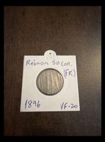 Réunion 50 Centimes 1896 VF-20 gebraucht