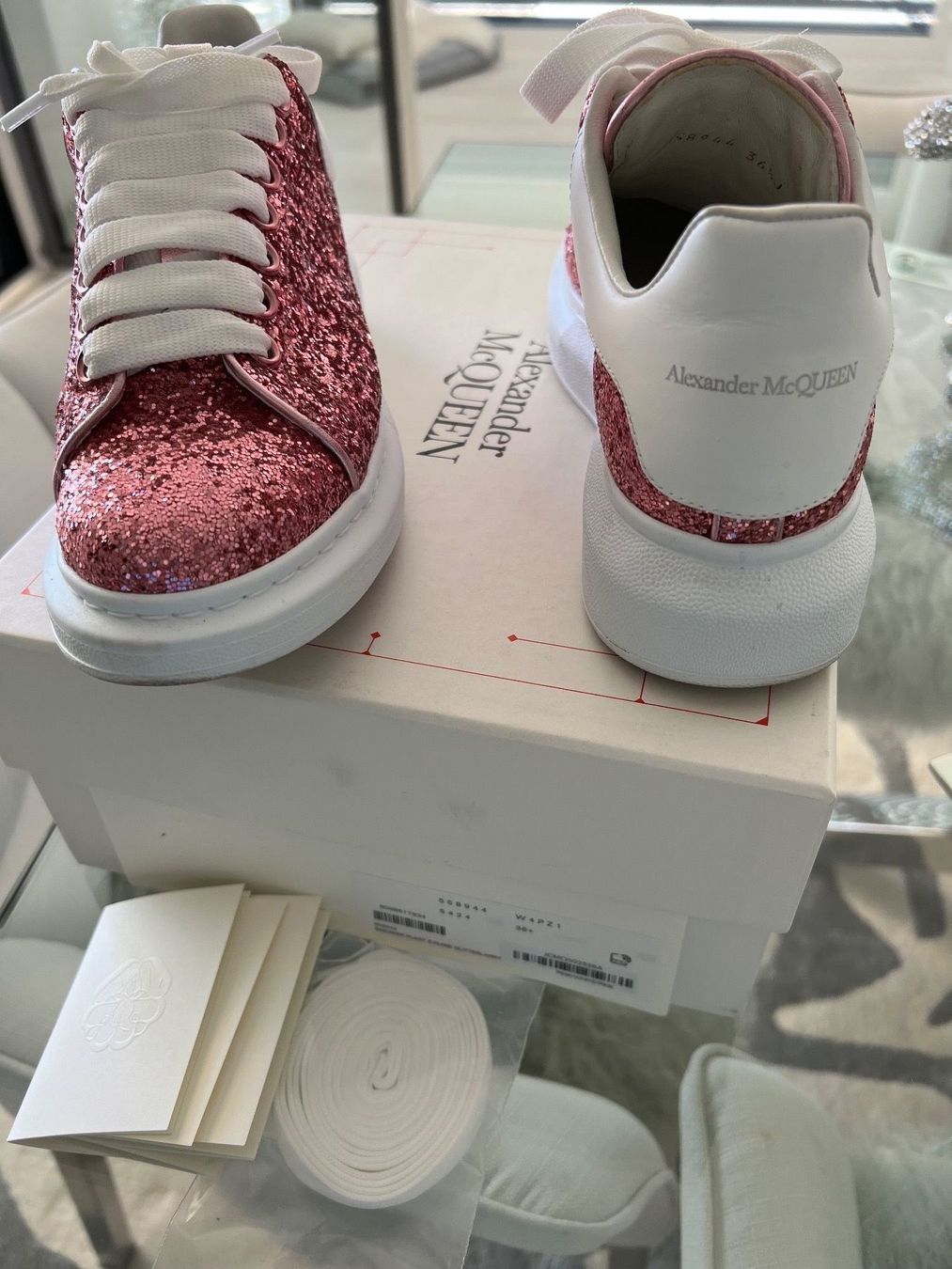Alexander Mcqueen Herrenschuhe: sneakers ALEXANDER MCQUEEN 36.5 GLITTER PINK – Neu (gemäss Beschreibung) aus RICHTERSWIL von mftjt63 6