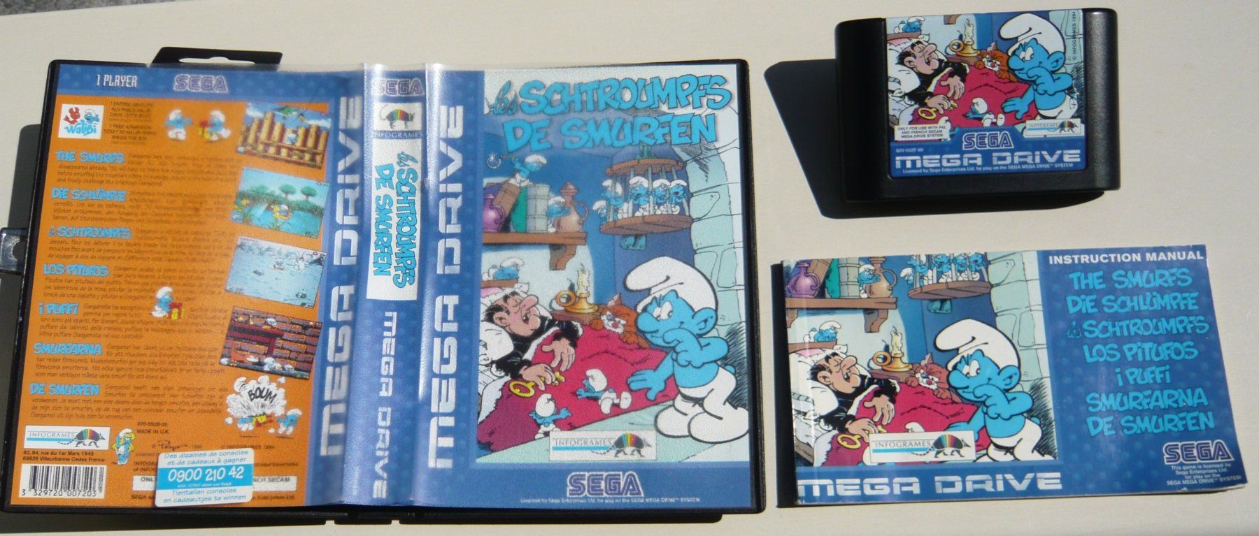 Sega Giochi: Mega Drive : Schtroumpfes / Schlümpfe, CIB ! – Usato da Onex venduto da Jaguar1986 2