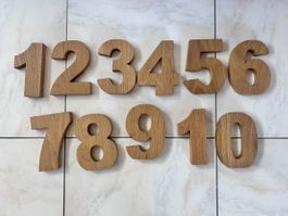 Holznummer - Large Wooden Table Numbers (wedding, party)