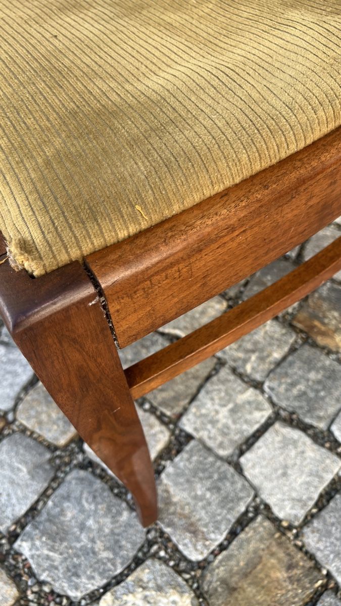 Sedie: 2er Set antike Bidermeier Holzstühle mit Samtsitz – Usato da La Punt Chamues-ch venduto da mhaefu 4