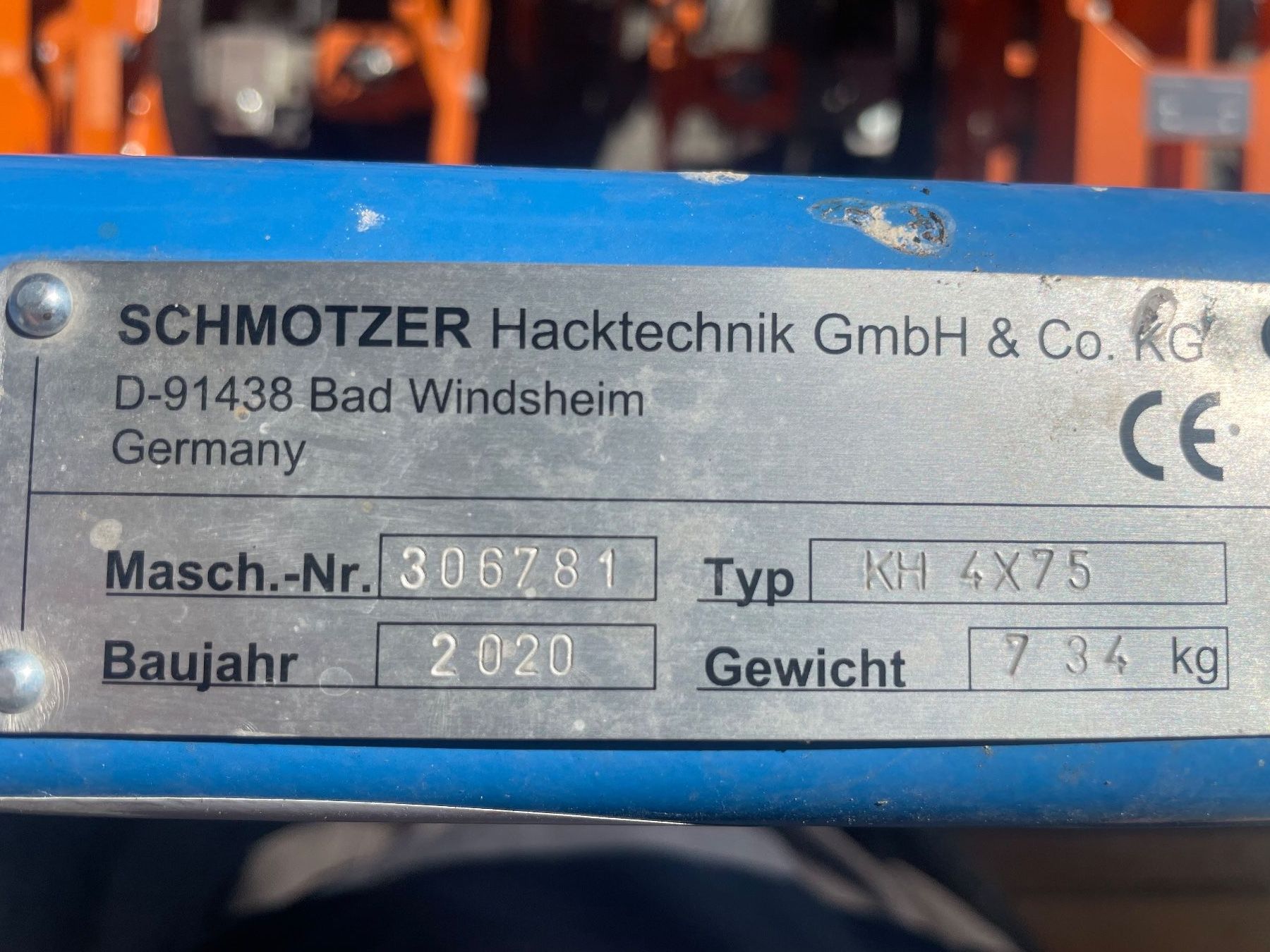 Alle Maschinen: Hackgerät / Schmotzer KH 4x75 – Neu (gemäss Beschreibung) aus Cazis von JVA-Realta 2