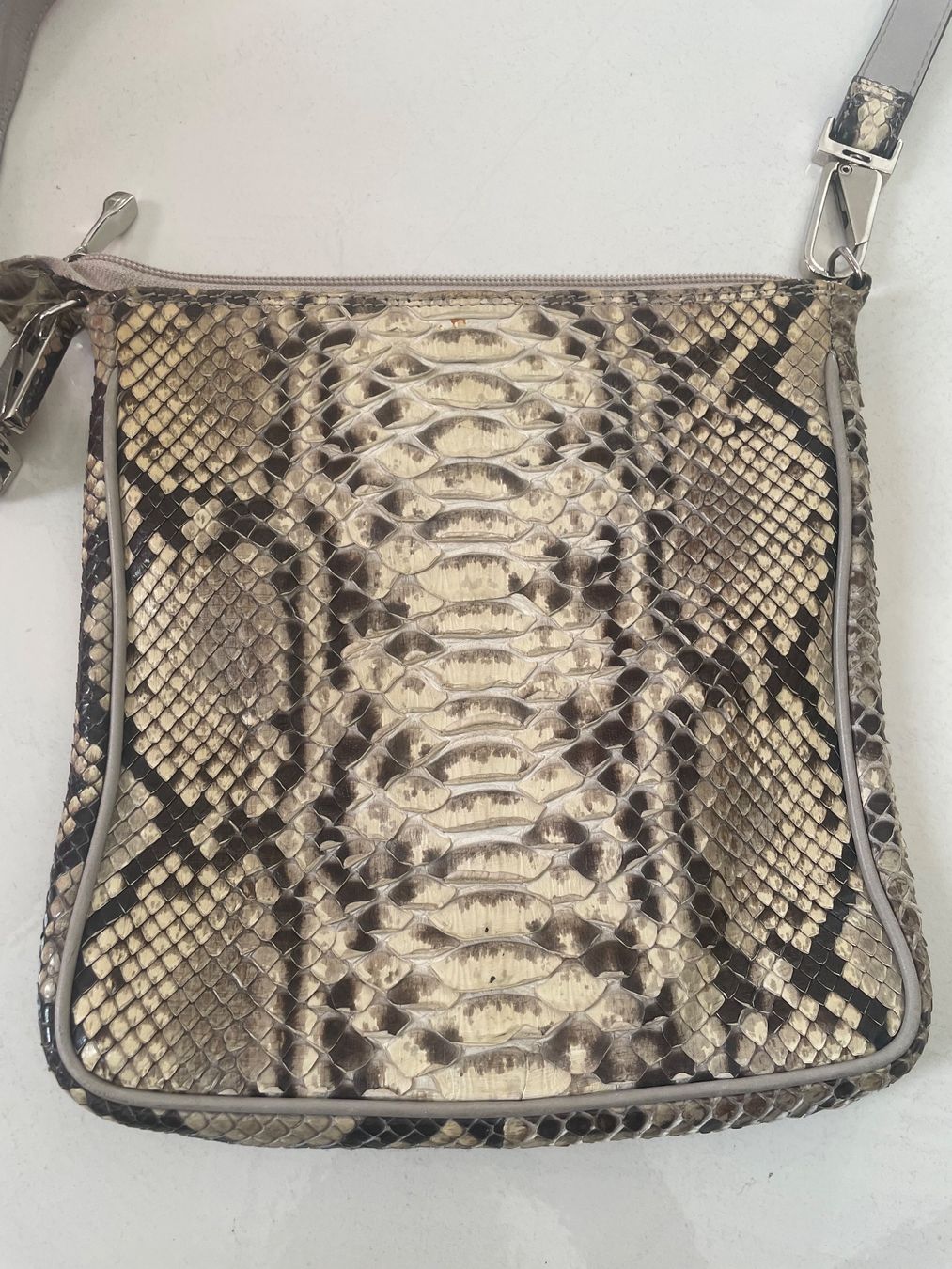 Borse da donna: Linea Fioredini Ascona - Pitone - Echte Python Ledertasche – Usato da Minusio venduto da Pink222