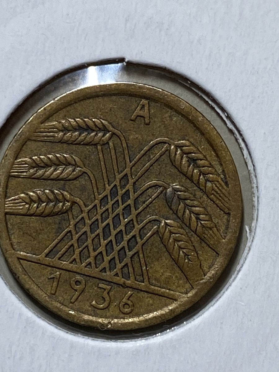 Tutti le monete: Allemagne - 5 Pfennig - 1936 A – Usato da Payerne venduto da Mike1682 2