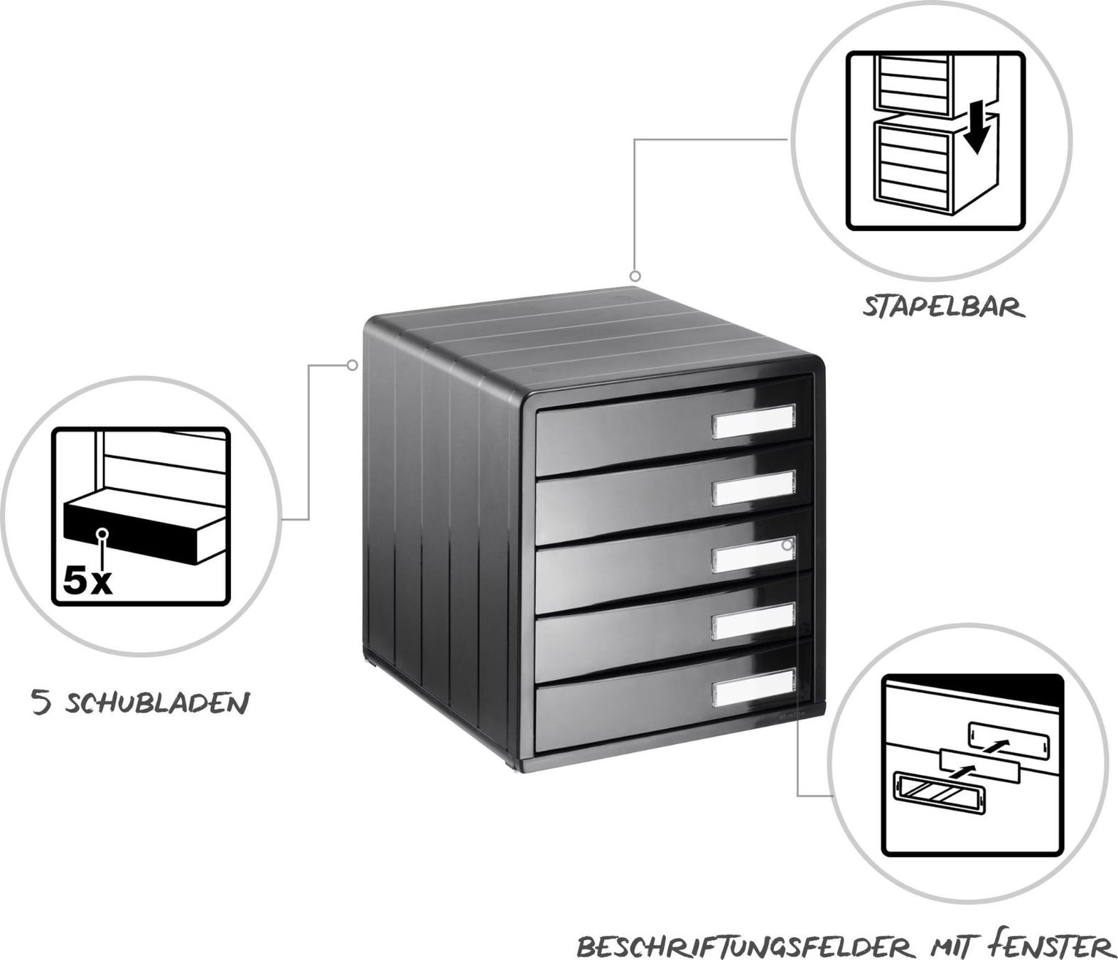 Rotho Systemes d'archivage: Schubladenbox mit 5 Fächern Rotho Timeless / A4 – D'occasion à Stein AG par ItsNastja 8