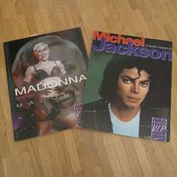 Michael Jackson & Madonna  2 Vintage Musik-Bildbände 1990er