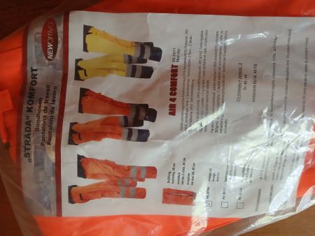 Orange Arbeitshose, Gr. 54, Top Zustand für den Winter