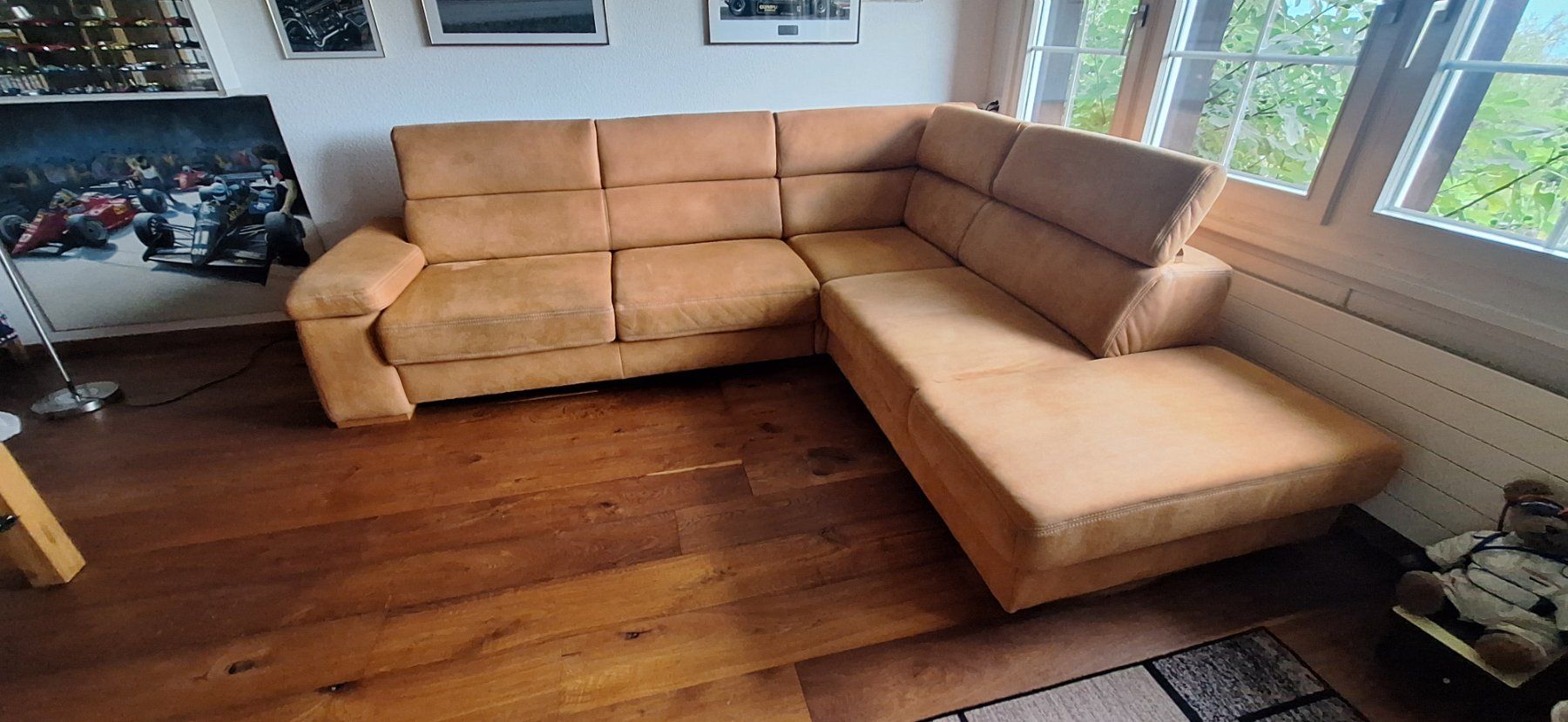Divani: Polstergarnitur /Ecksofa Microfaser Braun 175cm x 230cm – Usato da Rebstein venduto da Type25 7