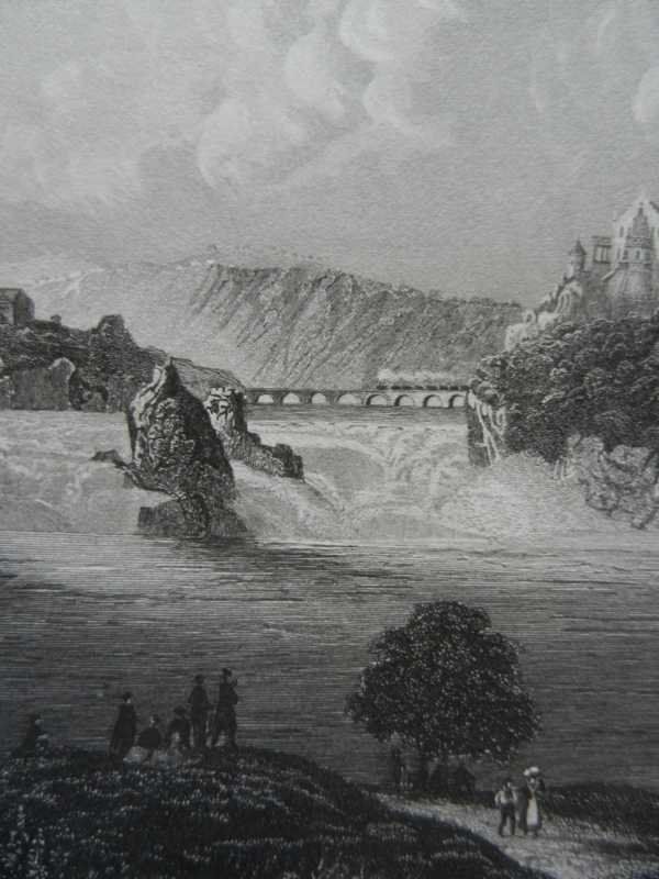 Gravures: Rheinfall Schloss Laufen – D'occasion à Risch par Rischli15 5