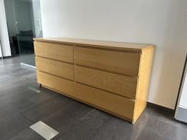 MALM Kommode mit 6 Schubladen, 160x78 cm