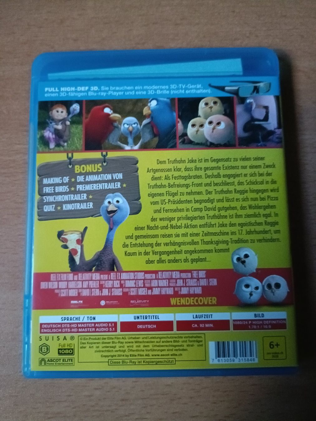 Alle DVDs: Free Birds 3D – Gebraucht aus Köniz von Movieportal007 1
