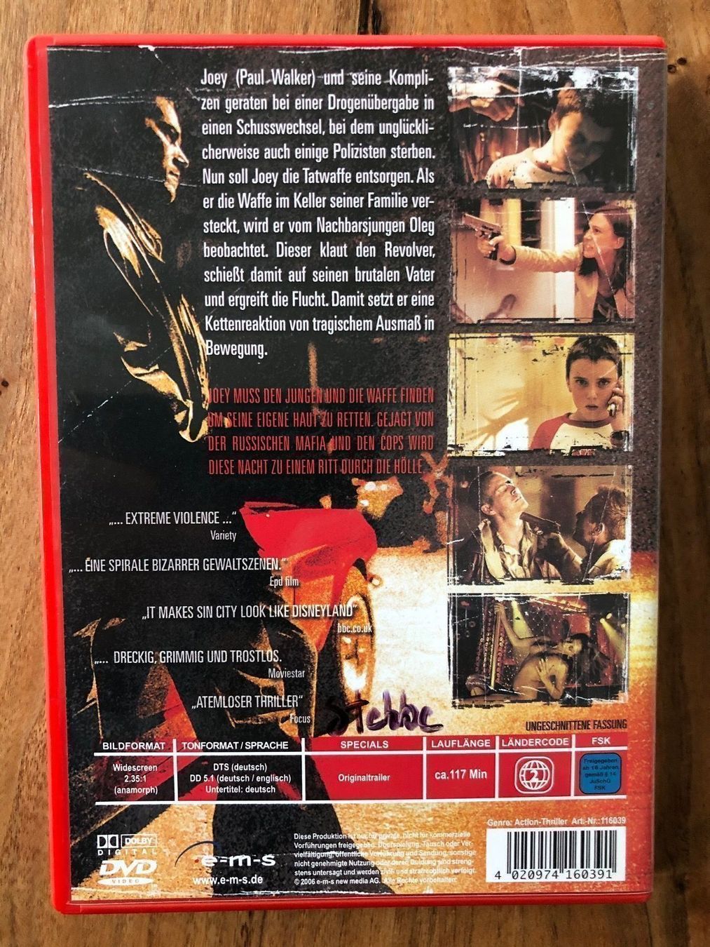 Tutti i DVDs: DVD Running scared – Usato da Belp venduto da brb66 1
