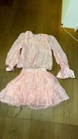Pink lace dress and blouse size S with tag